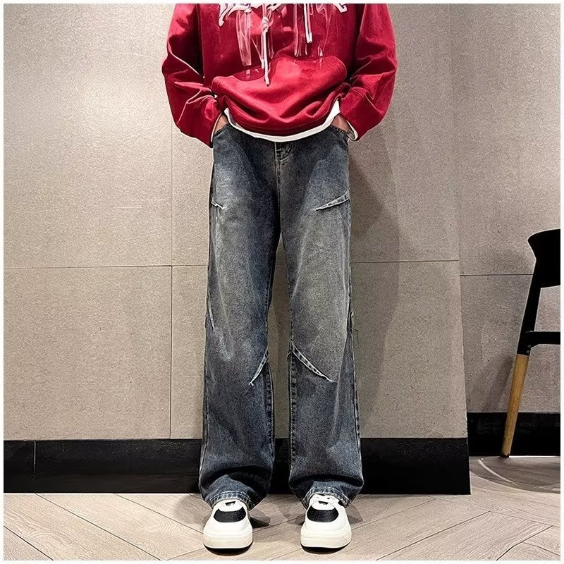Mid-Wash Regular Fit Jeans
